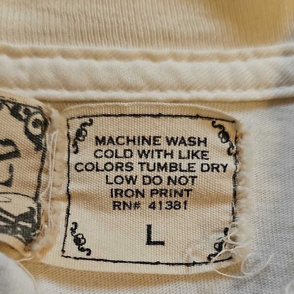 Salvage Cream Short Sleeve Tee with Ornate Design - Picture 10 of 10